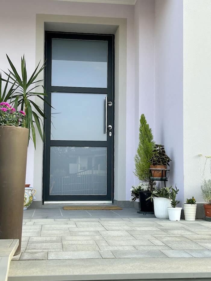 porta in vetro per la casa